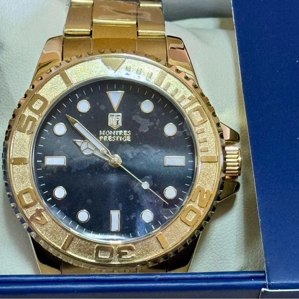 Montres Prestige x Invicta Gold Watch 43mm Copper Dial Mens BNIB Luxury
